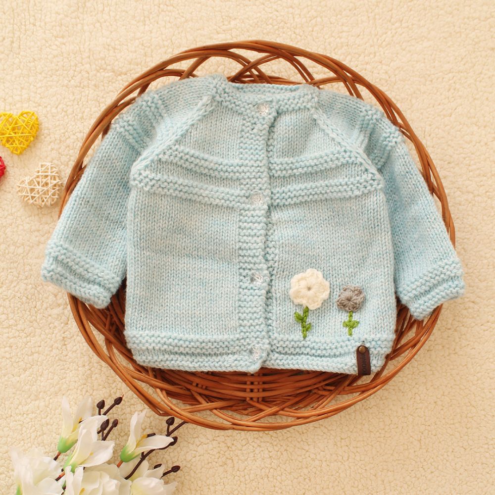 Pastel Blue Kinitted Sweater 