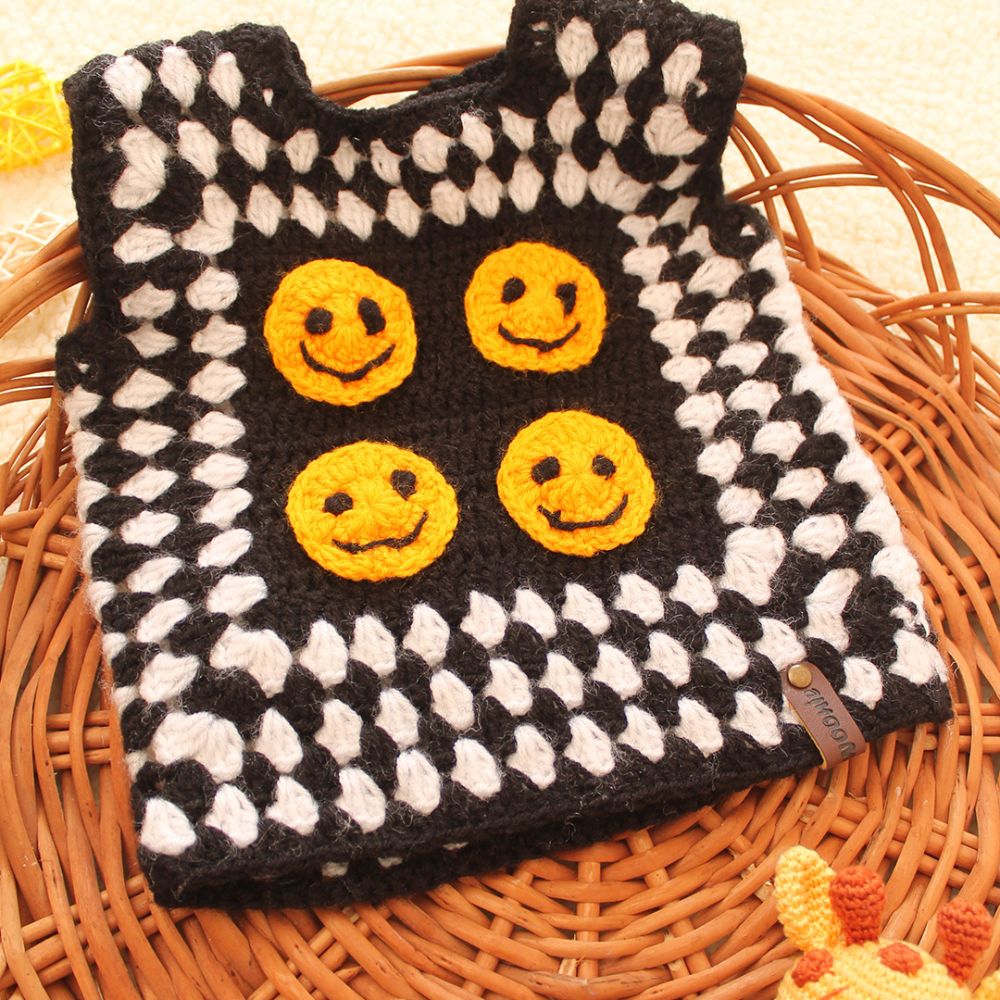 Black Coloured With Smiley Face Sweater